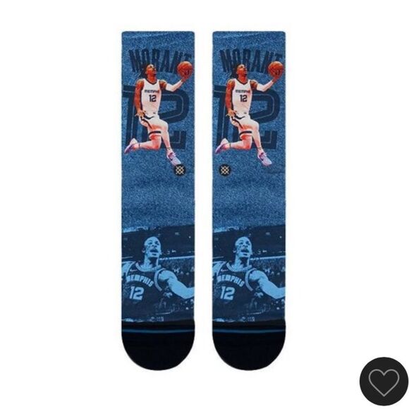 STANCE CASUAL MEN’S OFFICIALLY LICENSED NBA SOCKS JA MORANT SIZE LARGE - Picture 2 of 6